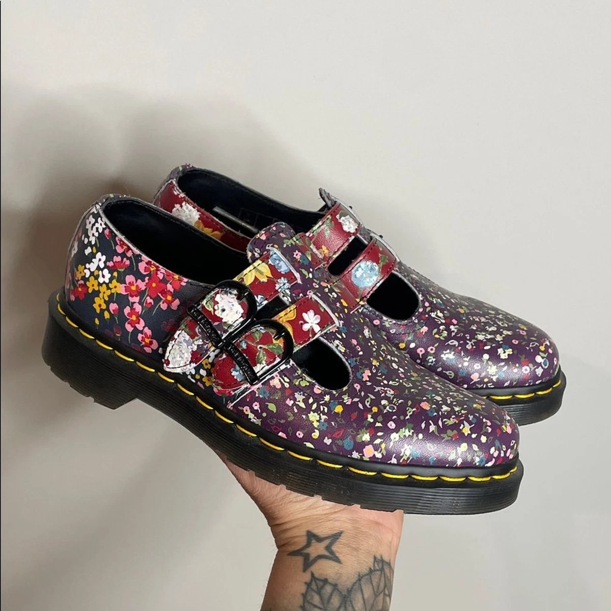 Dr. Martens Mary Jane Floral Women's Leather Upper | eBay