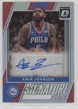 2017 Panini Donruss Optic Signature Series Holo Prizm Amir Johnson #20 Auto 1u0