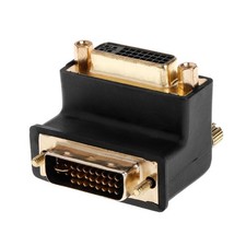90 Degree Right Angled DVI 24 5 D DVI-I Digital Dual Link Male To Female Adapter