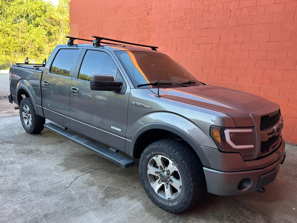 For Ford F-150 12th Gen (2009-2014) Roof Rack Cross Bars Normal Roof, Silver - Image 3 of 4
