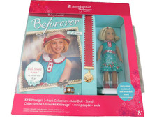 AMERICAN GIRL KIT 3 BOOK COLLECTION MINI DOLL STAND BOOKMARK NIB