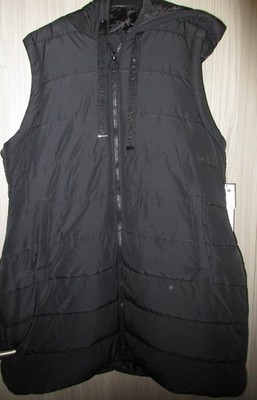 Stooker Steppmantel ärmellos Steppweste feste Kapuze, schwarz Gr. XL 48 50