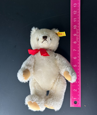 Vintage Steiff White Mohair Bear  #0203/26   Button Tag in ear, no hang tags