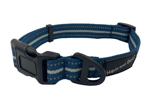 Hem and Boo Sports Collar Blue Large 14-24 Inches