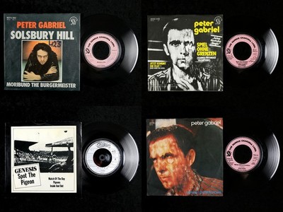 4x PETER GABRIEL / GENESIS 7  Singles incl. SPIEL OHNE GRENZEN in MINT Sammlung