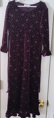 My Michelle velvet sparkly girls dress size 10 vintage princess formal fancy