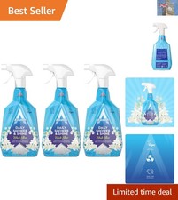Crystal Clean Shower Spray Pack - 3 x 750ml,  & Natural White Lily Scent 4.88 per litre