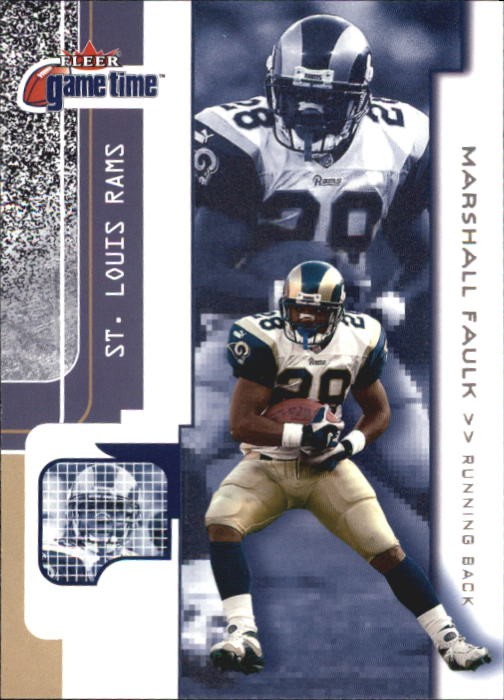 2001 Fleer Game Time #14 Marshall Faulk - FB
