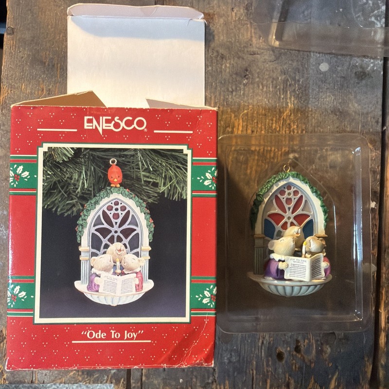 Enesco Treasury of Christmas Ornaments ~ Ode to Joy 1991 NIB