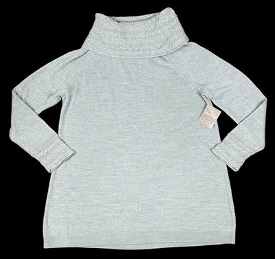 White Stag Womens Sweater Crowl Neck Long Sleeve Grey Lightweight Size XXL/2X/20