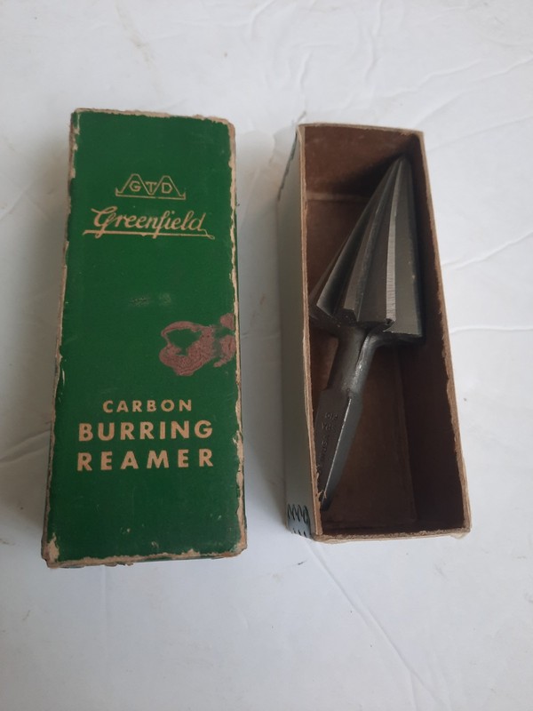 VTG Greenfield Carbon Burring Reamer No. 243 1/4”x1 1/4” Orig. Box