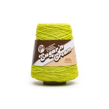 Lily Sugar N Cream Cones HOT Green Yarn - 100 Cotton, 400g/14oz, 4 Worsted