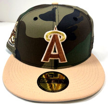 California Angels MLB NE Cooperstown 35th Anniv. Woodland Camo Fitted Hat