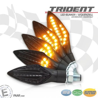 SMD-Blinker TRIDENT SEQ schwarz M10 Paar L75xB27,5xH21mm get E-geprüft