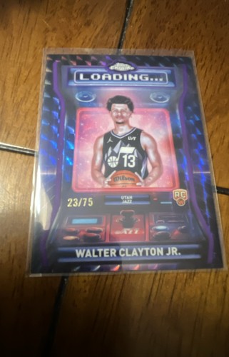 2025 Topps Chrome Walter Clayton Jr. Refractors Purple (RAW)