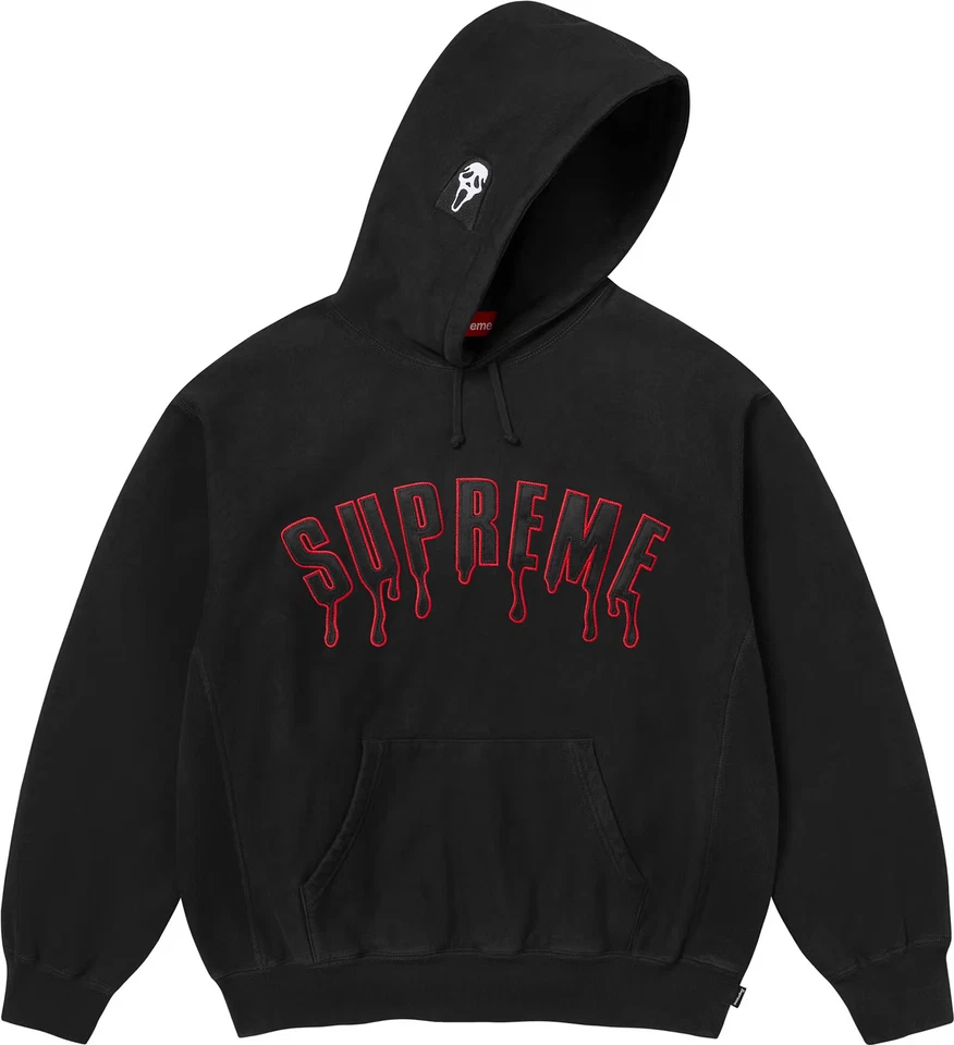 Sweat à capuche Supreme Ghostface Arc noir - Photo 1/1