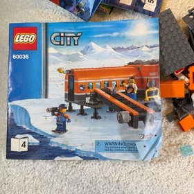 LEGO City 60036 Arctic Base Camp Building Set Instructions Bulk Lot INCOMPLETE