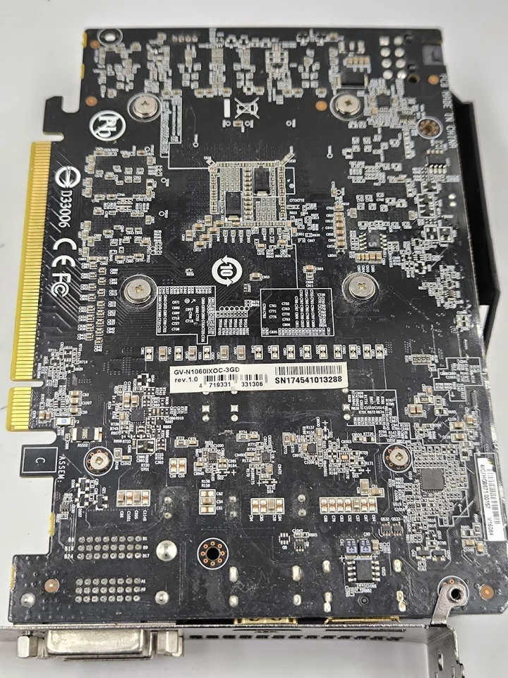 Gigabyte GTX 1060 3GB Graphics Card - Working - Image 2 of 4