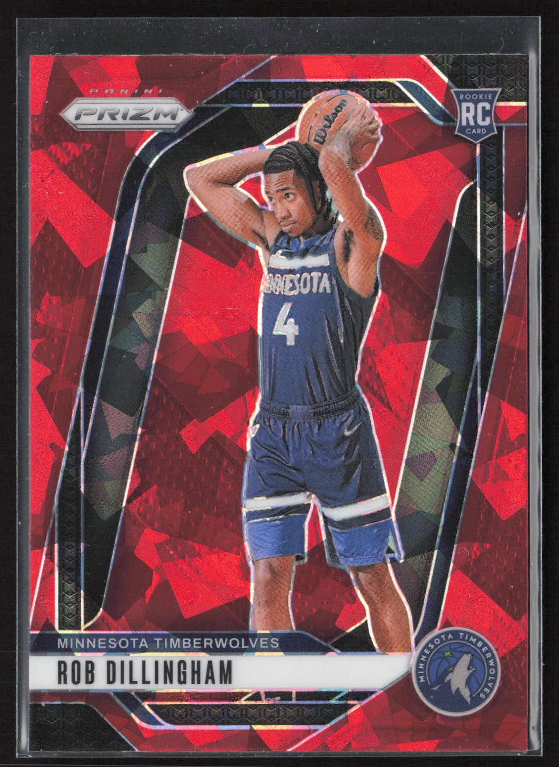2024-25 Panini Prizm #250 Rob Dillingham Prizms Red Ice