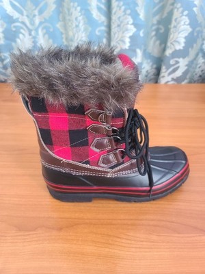 Natural Refletions Thinsulate Winter Snow Boots Lumber Jill Buffalo Women  7M