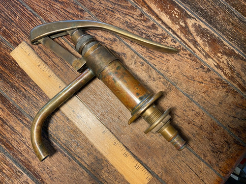 VINTAGE BRASS FYNSPRAY GALLEY HAND PUMP 4 BOAT/RV/TINY HOUSE, W/NITRILE GASKET
