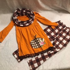 Boutique Girls Fall outfit Large size girls 5 