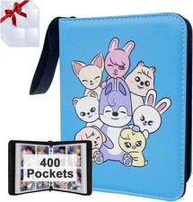 Kpop Photocard Binder - 4 Pocket Holder for 400 Cards  Waterproof  Stylish
