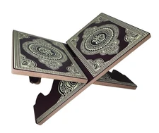Islam Wooden Book Stand AMN-467 Muslim Al-Quran Foldable Rehal Magazine Cookbook