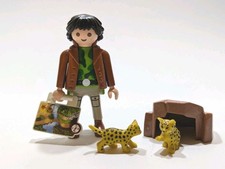**Playmobil** Figur Mann Dschungel Expedition Tiere Zoo Tierpark Leopard Gepard 