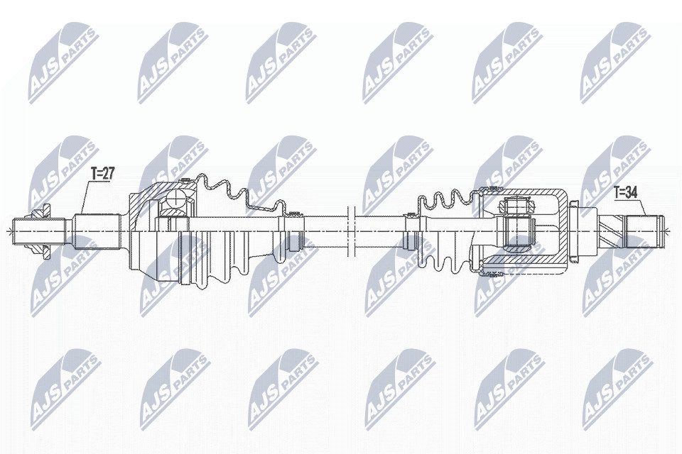 DRIVE SHAFT NPW-FR-139 FOR FORD GRAND/C-MAX FOCUS/III/Turnier MUDD/MUDA 1.6L - Image 10