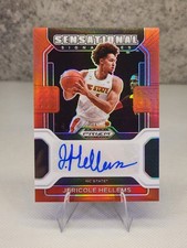 2022-23 Prizm Draft Picks Sensational Signatures Red /199 Jericole Hellems Auto