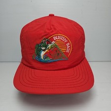Vintage Bustin Bass Snapback Hat Trucker Outd...