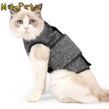 Adjustable Cat Calming Vest Soft Elastic Cat Anxiety Jacket Breathable Cat Recov