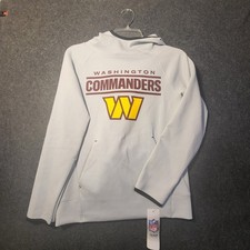 NFL Washington Commander Boys Light Gray Hoodie Large 12 / 14 New
