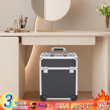 Portable Professional Makeup Case Multifunctional Cosmetic Storage Case Trolley