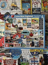 I LOVE NEW ENGLAND Puzzle 1000 Pieces WHITE MOUNTAIN 24" x 30" - 2016 COMPLETE