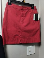 Vtg Ralph Lauren Red Skirt 90s Sz 0 New