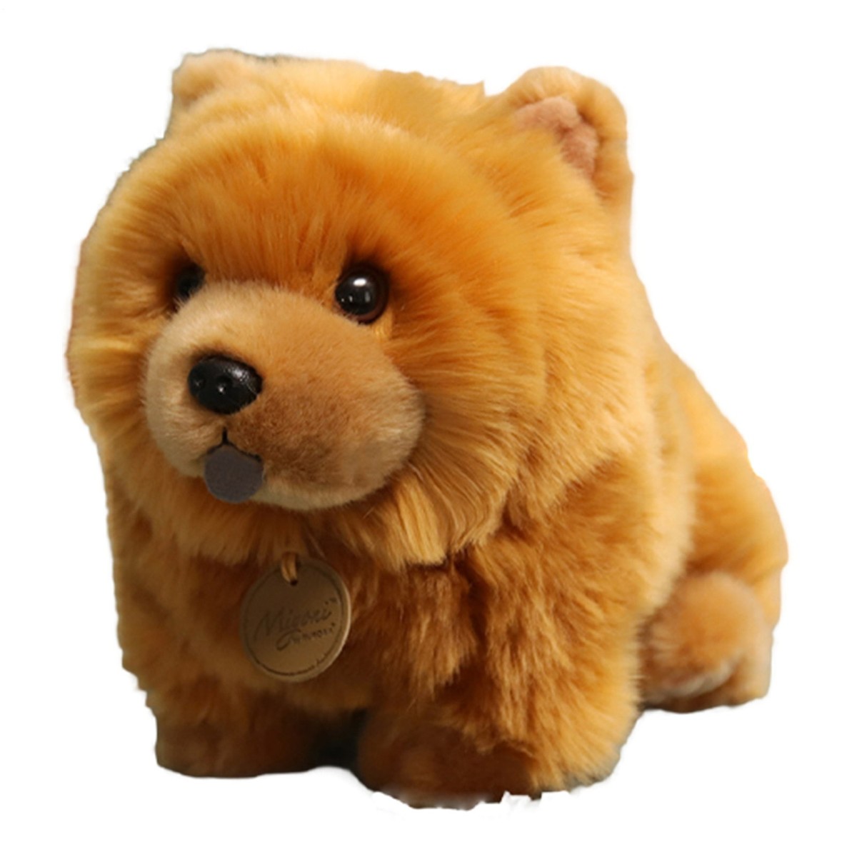 30cm Fluffy Chow Chow Dog Plush Toy Cute Lifelike Puppy Pet
