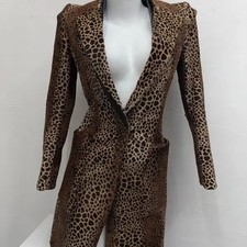 Vintage Leopard Pattern Coat for Women