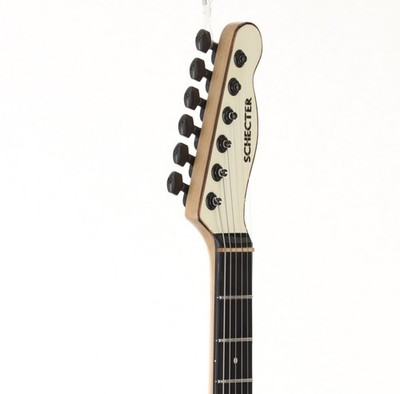 Schecter PT TL White Electric Bass Used with Hard Case