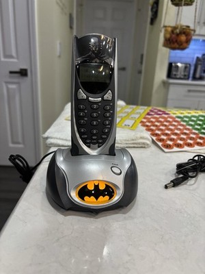 Vintage Batman Shaped Cordless With Landline Base.