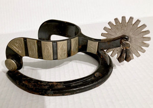 Horseshoe Door Knocker Equestrian Folk Art Western Cowboy Whimsy VTG Rustic Spur