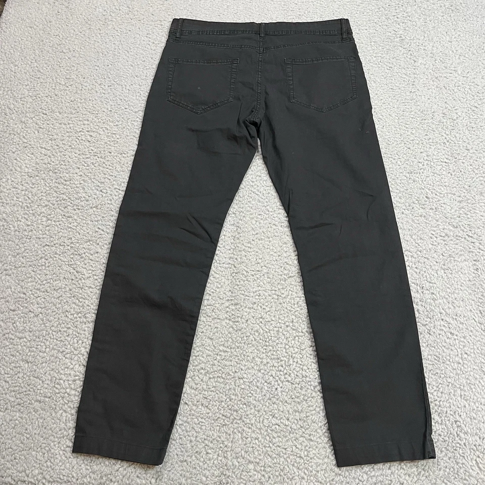 Pantalones chinos James Perse para hombre 30 negros estándar sarga botón mosca ajustados 30x29 Foto 4 de 4