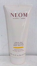 NEOM GREAT DAY MAGNESIUM BODY BUTTER WILD MINT & MANDARIN 200ML FOIL SEALED