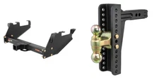 CUR Trailer Hitch Class 5 Tow Kit Adjsutable Ball Mount 2in Receiver 15317-45926