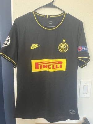 Nike Inter Milan 2019/20 Third Soccer Jersey Black Large Nicolo Barella 23 Rare