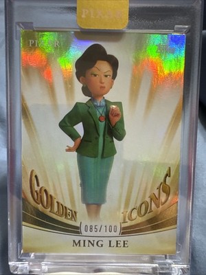 2025 Topps Pixar Gold-Ming Lee Golden Icons 85/100 Encased
