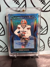2024 Panini Obsidian Johnny Manziel #48 Blue Signatures /25 (AU)