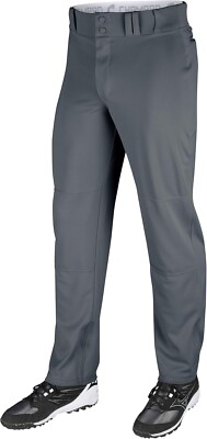 CHAMPRO Boys Open-Bottom Loose-Fit Baseball Pant with Adjustable Inseam and Rein