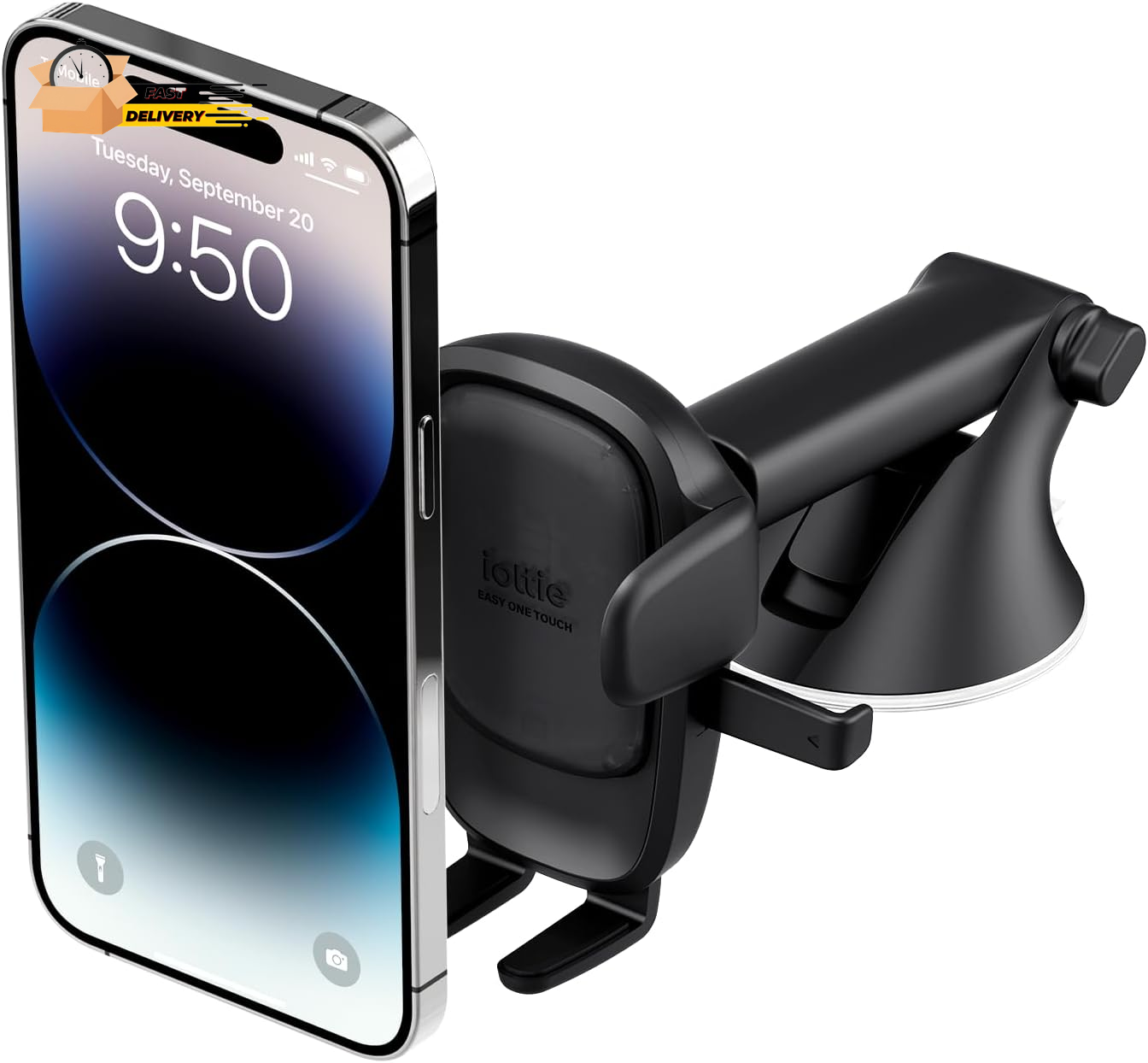 Easy One Touch 6 Universal Car Mount Dashboard & Windshield Suction Cup Phone Ho